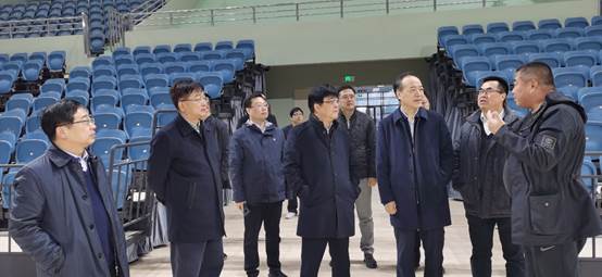 十四运会组委会副秘书长王山稳一行调研我校鄠邑赛区"