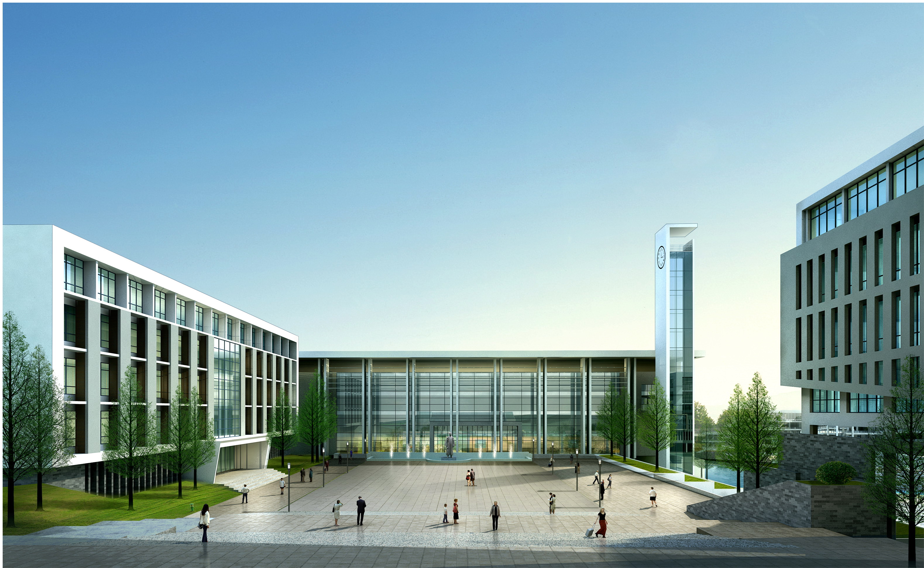 户县新校区效果展示图(1)-西安体育学院-基建处